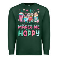 Sports Green easter coffee makes me so hoppy Premium Sweatshirt - Jasminsmagicworld