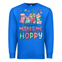 True Royal easter coffee makes me so hoppy Premium Sweatshirt - Jasminsmagicworld