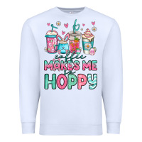White easter coffee makes me so hoppy Premium Sweatshirt - Jasminsmagicworld