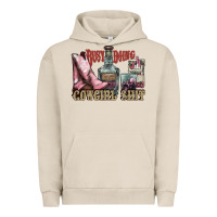 Pigment French Oak busy doing cowgirl shit liquor boots cigarette Urban Hoodie - NancyCooperArtShop