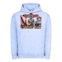 Pigment Grape Ice busy doing cowgirl shit liquor boots cigarette Urban Hoodie - NancyCooperArtShop
