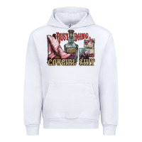 White busy doing cowgirl shit liquor boots cigarette Urban Hoodie - NancyCooperArtShop