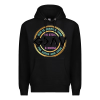 Black be still and know Premium Hoodie - MaliasSmallBusiness