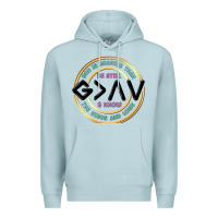 Blue Mist be still and know Premium Hoodie - MaliasSmallBusiness
