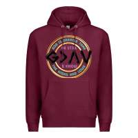 Burgundy be still and know Premium Hoodie - MaliasSmallBusiness