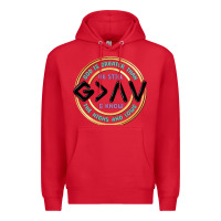 Red be still and know Premium Hoodie - MaliasSmallBusiness