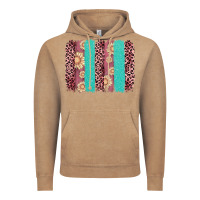Vintage Coffee valentine's day floral leopard brushstroke Vintage Hoodie - AdoDesignShop