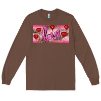 Chestnut Valentine's Day Love Balloon Heart Balloons Long Sleeve Tee - RanaPortraitStore