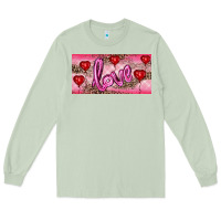 Matcha Valentine's Day Love Balloon Heart Balloons Long Sleeve Tee - RanaPortraitStore