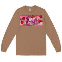 Toasted Coconut Valentine's Day Love Balloon Heart Balloons Long Sleeve Tee - RanaPortraitStore