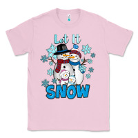 Bubblegum Pink let it snow Classic Tee - RanaPortraitStore