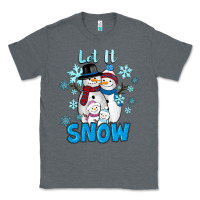 Charcoal Heather let it snow Classic Tee - RanaPortraitStore