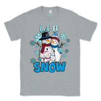 Heather Grey let it snow Classic Tee - RanaPortraitStore