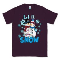 Plum let it snow Classic Tee - RanaPortraitStore