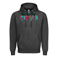 Charcoal Heather perfectly imperfect Zipper Hoodie - Zillion Design Studio