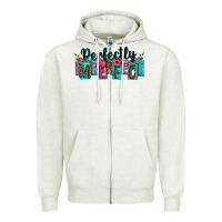 Oatmeal Heather perfectly imperfect Zipper Hoodie - Zillion Design Studio