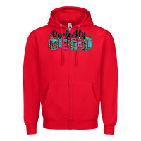 Red perfectly imperfect Zipper Hoodie - Zillion Design Studio