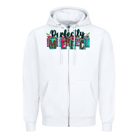 White perfectly imperfect Zipper Hoodie - Zillion Design Studio
