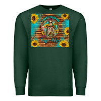 Sports Green i hate everyone but coffee helps western skeleton coffee sunflowers Premium Sweatshirt - Artiststas