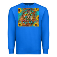 True Royal i hate everyone but coffee helps western skeleton coffee sunflowers Premium Sweatshirt - Artiststas