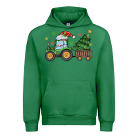 Emerald christmas tractor Urban Hoodie - MaliasSmallBusiness