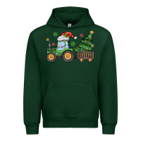 Foreset Green christmas tractor Urban Hoodie - MaliasSmallBusiness