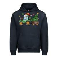 Navy christmas tractor Urban Hoodie - MaliasSmallBusiness