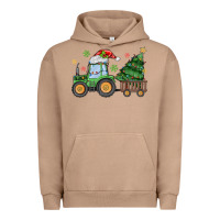 Pigment Burro christmas tractor Urban Hoodie - MaliasSmallBusiness