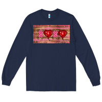 Navy Valentine's Day Xoxo Long Sleeve Tee - RanaPortraitStore