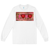 White Valentine's Day Xoxo Long Sleeve Tee - RanaPortraitStore