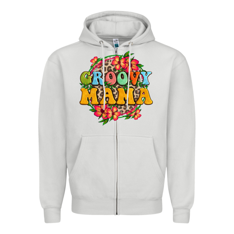 Groovy Mama Zipper Hoodie by Zillion Design Studio | Teevron