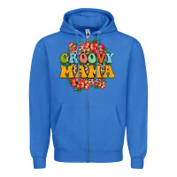 True Royal groovy mama Zipper Hoodie - Zillion Design Studio