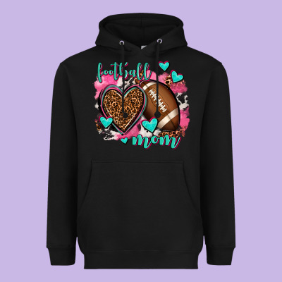 Football Mom Heavyweight Hoodie Designed By Adodesignshop