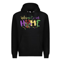 Black welcome to our home Premium Hoodie - MaliasSmallBusiness