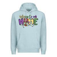 Blue Mist welcome to our home Premium Hoodie - MaliasSmallBusiness