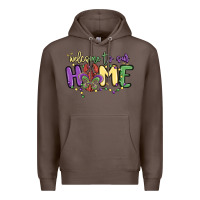 Coffee welcome to our home Premium Hoodie - MaliasSmallBusiness