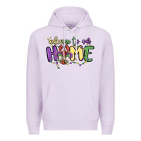 Lilac welcome to our home Premium Hoodie - MaliasSmallBusiness