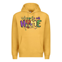 Mustard welcome to our home Premium Hoodie - MaliasSmallBusiness