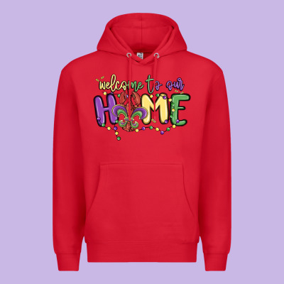 Welcome To Our Home Premium Hoodie Designed By Maliassmallbusiness