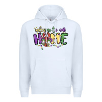 White welcome to our home Premium Hoodie - MaliasSmallBusiness