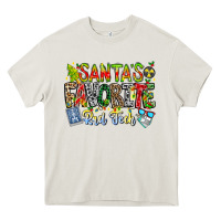 Cream Santa's Favorite Rad Tech Heavy Core Tee - CowhideDigitalArt