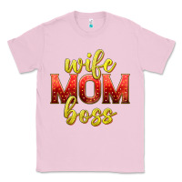 Bubblegum Pink wife mom boss Classic Tee - texasbilliewilder