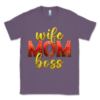 Lavender wife mom boss Classic Tee - texasbilliewilder