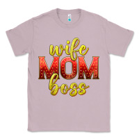 Lilac wife mom boss Classic Tee - texasbilliewilder