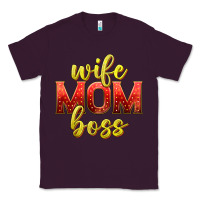 Plum wife mom boss Classic Tee - texasbilliewilder