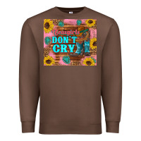 Chestnut cowgirls don't crty boots hat sunflowers tumbler Premium Sweatshirt - Artiststas
