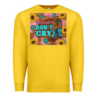 Lemon cowgirls don't crty boots hat sunflowers tumbler Premium Sweatshirt - Artiststas