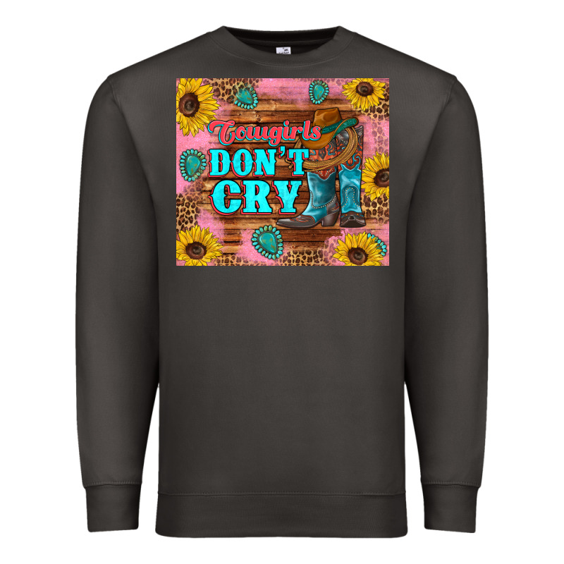 Cowgirls Don't Crty Boots Hat Sunflowers Tumbler Premium Sweatshirt by Artiststas | Teevron