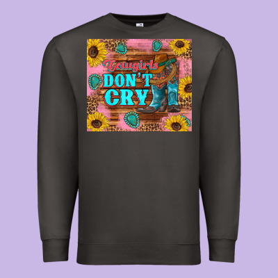 Cowgirls Don't Crty Boots Hat Sunflowers Tumbler Premium Sweatshirt Designed By Artiststas