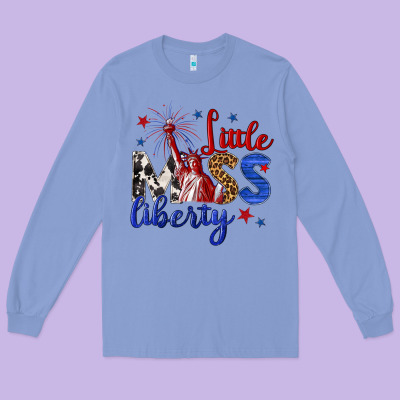 Long Sleeve Tee little miss liberty billie wilder